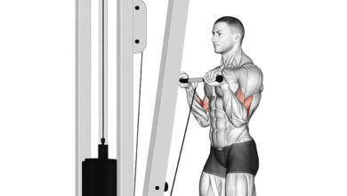 آموزش نحوه اجرای جلوبازو سیم کش ایستاده