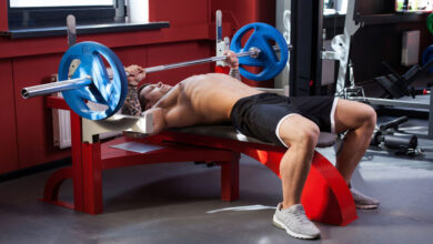 حرکت پرس سینه هالتر