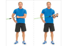 اجرای حرکت چرخش خارجی بازو سیم کش