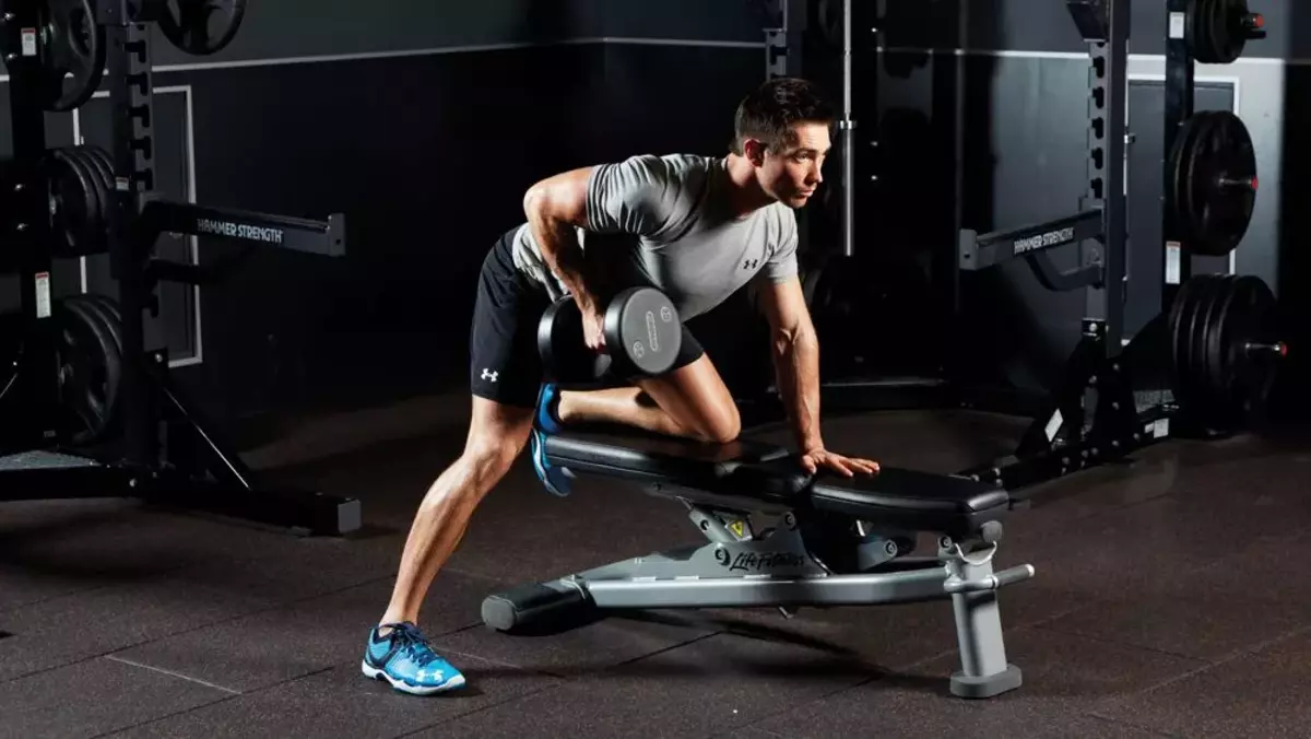 Dumbbell single bend movement