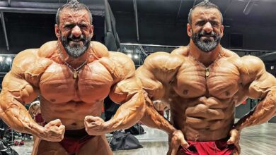 سرود هادی چوپان برای ایران قبل مسابقات مسترالمپیا