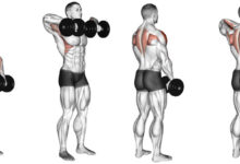 اجرای حرکت کول دمبل ایستاده