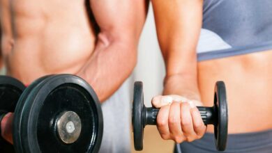 جلو بازو دمبل ایستاد