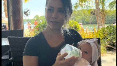 رونمایی درک لانسفورد از همسر و فرزند خود